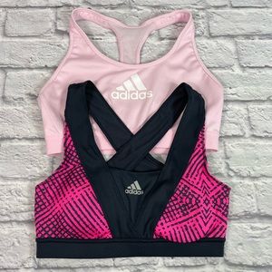 SET of TWO Adidas Women’s Sports Bras, Size S